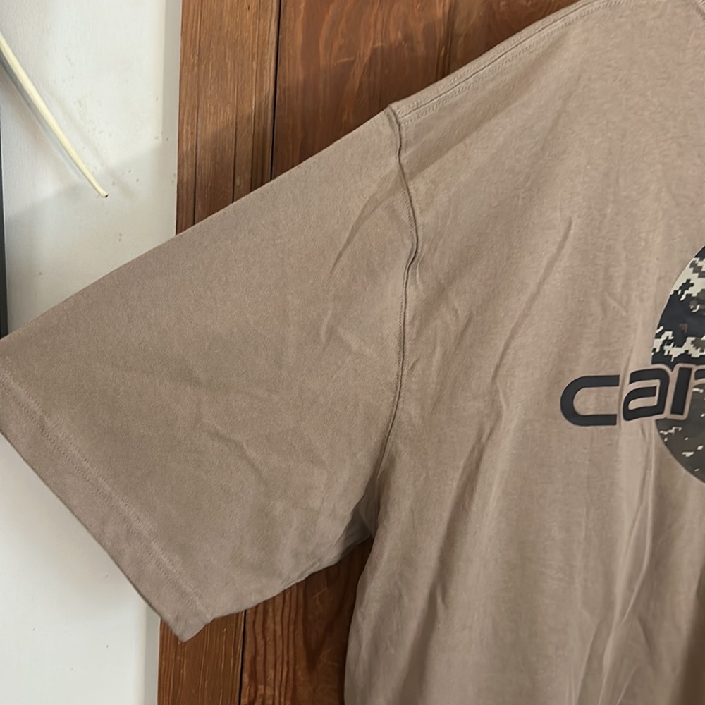 Carhartt Men’s Original Fit Short Sleeve T Shirt Size XL Tan NWT - Picture 7 of 10